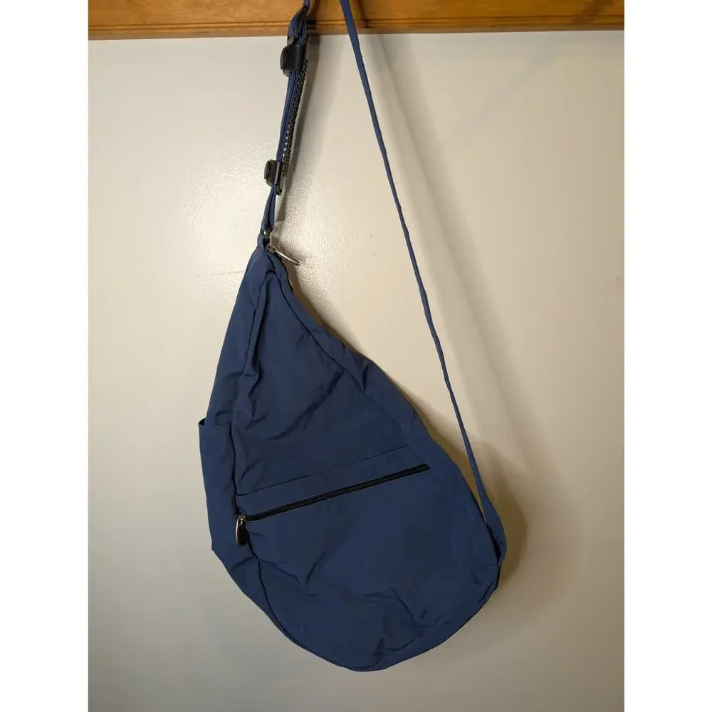 Ameribag Healthy Back Bag Navy Blue Crossbody Sling Ergonomic Kingspoint USA - Picture 9 of 10